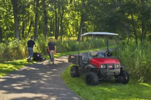 Anlægsgartnere - Veje og gangstier - Workman MDXe - Løvblæser - Kategoribillede