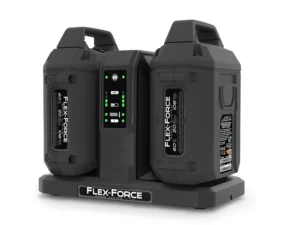 Toro - Flex Force 2-Pod 4.0 Amp lader - Varebillede med batterier