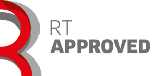 Logo RT Approved CAPS - Grå tekst