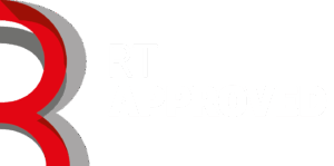 Logo RT Approved CAPS - Hvid tekst
